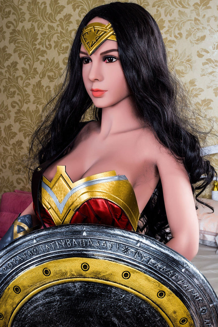 Cosplay Wonder Woman 165cm D-cup #74 Lebensgroße Sexpuppe der Marke WM - Maxine