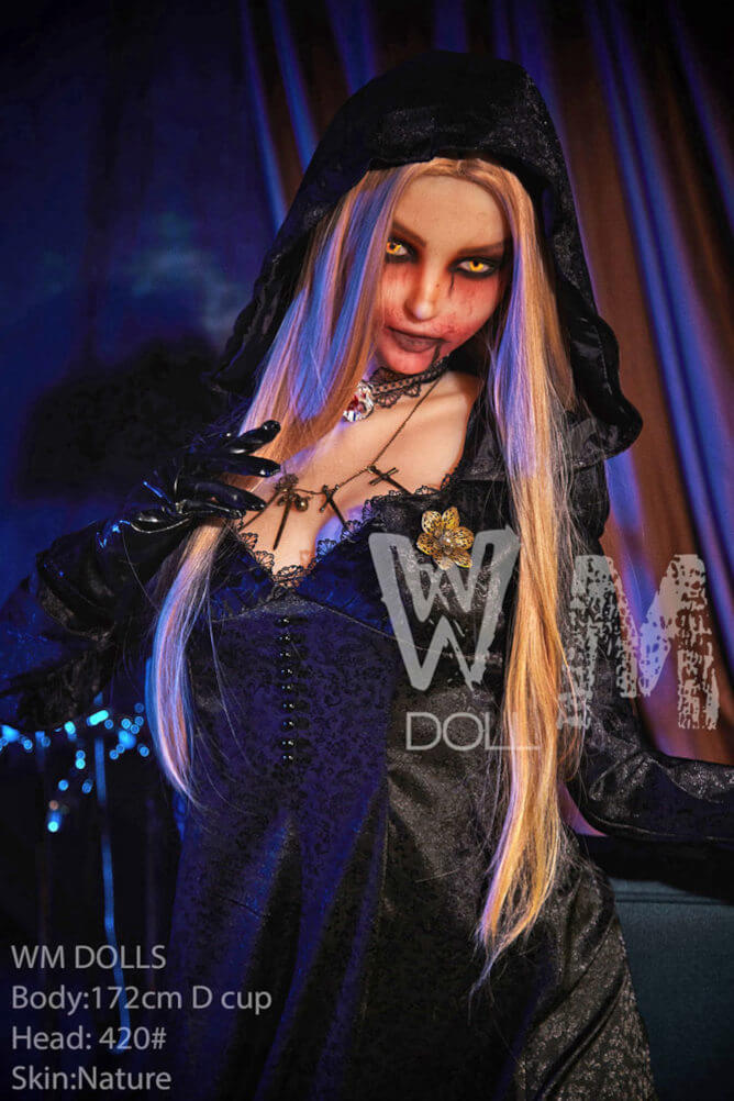 Cosplay Vampire #420 172cm WM Dolls D-cup Echte Anime Sexpuppe aus TPE - Mimia