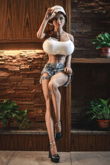 TPE-Material JY Sexpuppen mit Riesen Brüste 150cm Muskel Sex Puppe Realistische - Pauline